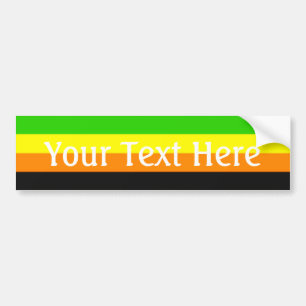 Autocollant De Voiture Drapeau de la Fierté aromantique