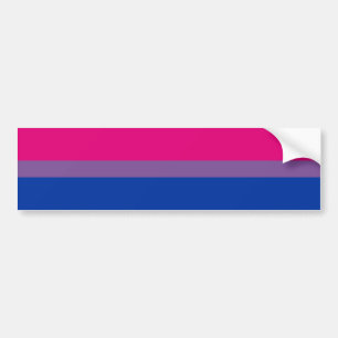 Autocollant De Voiture Drapeau de la fierté bisexuelle