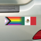 Autocollant De Voiture Drapeau de la Fierté de Progrès LGBTQ (En voiture)