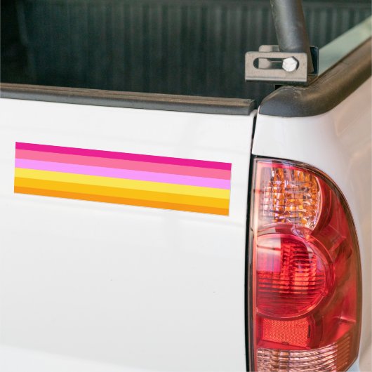 Autocollant De Voiture Drapeau de la fierté lesbienne (Aube) (Sur camion)
