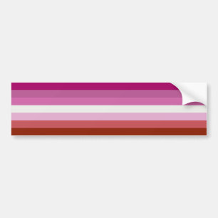 Autocollant De Voiture Drapeau de la fierté lesbienne rose