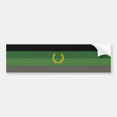Autocollant De Voiture Drapeau de la fierté militaire uniforme (Devant)