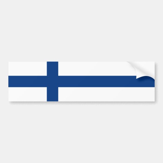 Autocollant De Voiture Drapeau de la Finlande (Devant)
