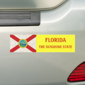 AUTOCOLLANT DE VOITURE DRAPEAU DE LA FLORIDE ÂGÉ (En voiture)
