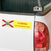 AUTOCOLLANT DE VOITURE DRAPEAU DE LA FLORIDE ÂGÉ (Sur camion)