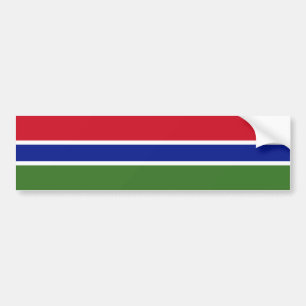 Autocollant De Voiture Drapeau de la Gambie