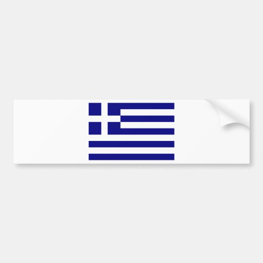 Autocollant De Voiture Drapeau de la Grèce (Devant)