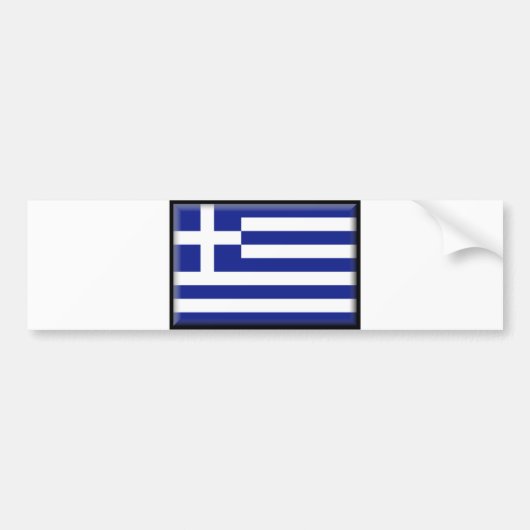 Autocollant De Voiture Drapeau de la Grèce (Devant)