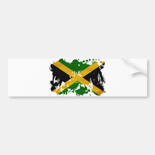 Autocollant De Voiture Drapeau de la Jamaïque (Devant)