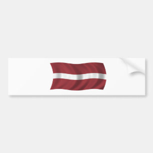 Autocollant De Voiture Drapeau de la Lettonie