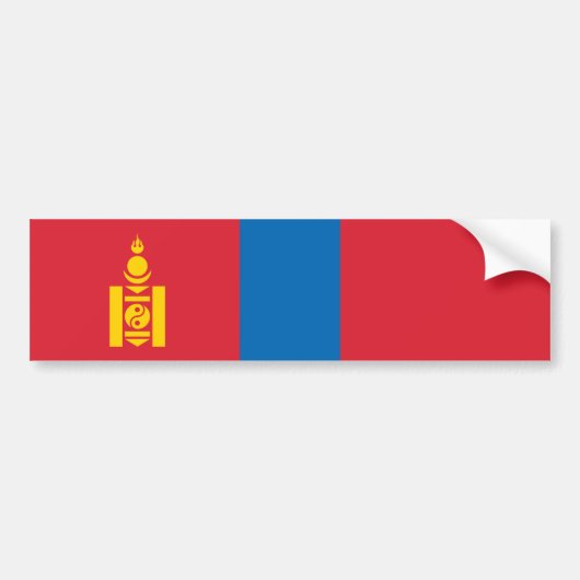 Autocollant De Voiture Drapeau de la Mongolie (Devant)