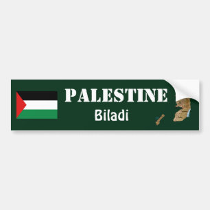 Autocollant De Voiture Drapeau de la Palestine + Adhésif pour pare-chocs