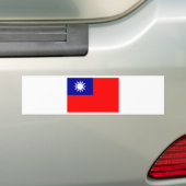 Autocollant De Voiture Drapeau de la République de Chine (Taïwan) - (En voiture)