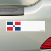 Autocollant De Voiture Drapeau de la République Dominicaine (En voiture)