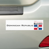 Autocollant De Voiture Drapeau de la République Dominicaine (En voiture)