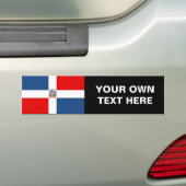 Autocollant De Voiture Drapeau de la République Dominicaine (En voiture)