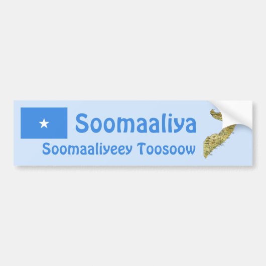 Autocollant De Voiture Drapeau de la Somalie + Adhésif pour pare-chocs de (Devant)