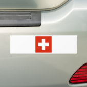 Autocollant De Voiture Drapeau de la Suisse (En voiture)