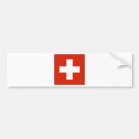 Autocollant De Voiture Drapeau de la Suisse (Devant)