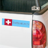 Autocollant De Voiture Drapeau de la Suisse - adhésif pour pare-chocs (Sur camion)