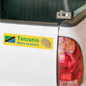 Autocollant De Voiture Drapeau de la Tanzanie + Adhésif pour pare-chocs (Sur camion)