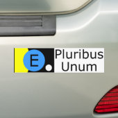 Autocollant De Voiture Drapeau de la terre - E Pluribus Unum (En voiture)