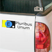 Autocollant De Voiture Drapeau de la terre - E Pluribus Unum (Sur camion)