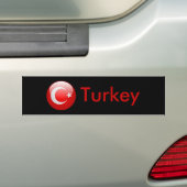 Autocollant De Voiture Drapeau de la Turquie (En voiture)