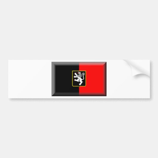 Autocollant De Voiture Drapeau de la vallée d'Aoste (Devant)