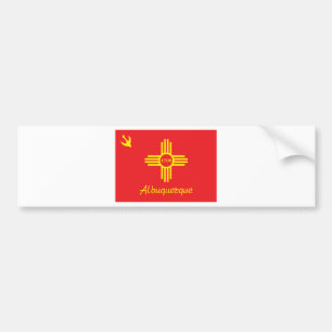 Autocollant De Voiture Drapeau de la ville d'Albuquerque