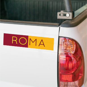 Autocollant De Voiture Drapeau de la ville de Rome, Italie
