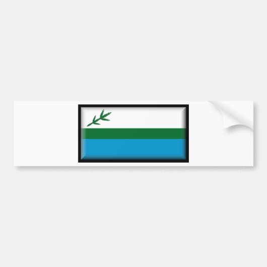 Autocollant De Voiture Drapeau de Labrador (Canada) (Devant)