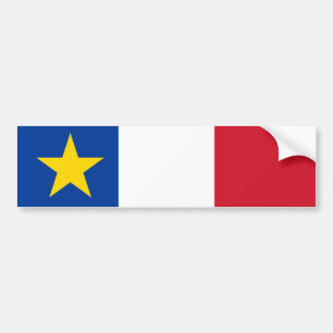 Autocollant De Voiture Drapeau de l'Acadie