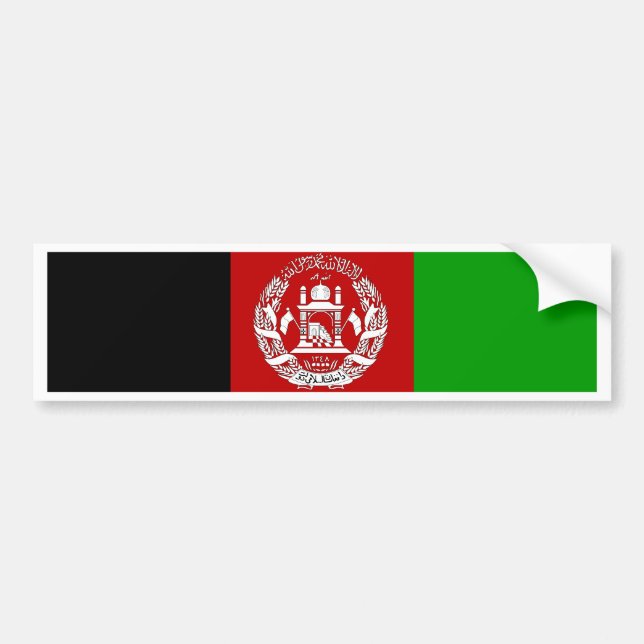 Autocollant De Voiture Drapeau de l'Afghanistan (Devant)