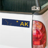 Autocollant De Voiture Drapeau de l'Alaska (Sur camion)