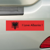 Autocollant De Voiture Drapeau de l'Albanie (En voiture)