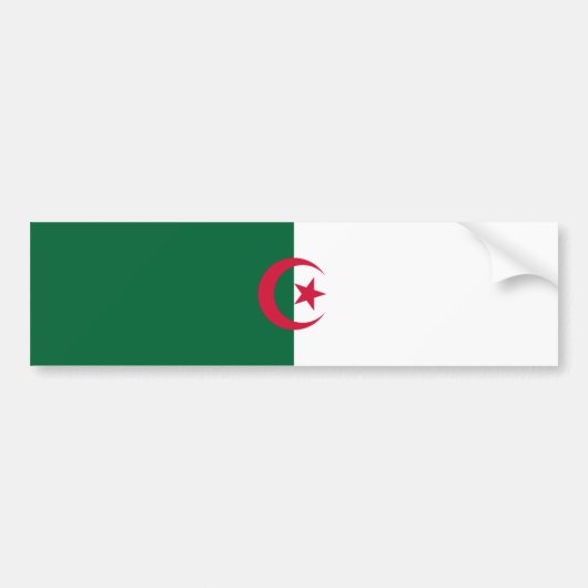 Autocollant De Voiture Drapeau de l'Algérie (Devant)