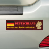 Autocollant De Voiture Drapeau de l'Allemagne + Adhésif pour pare-chocs (En voiture)