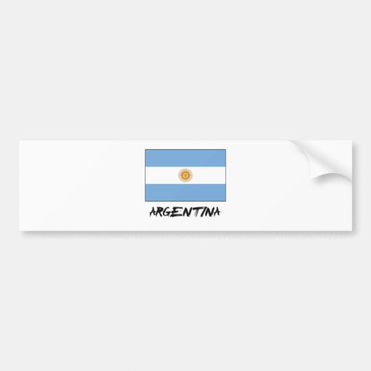 Autocollant De Voiture Drapeau de l'Argentine (Devant)
