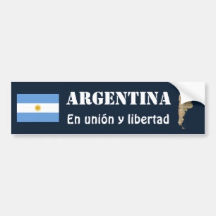Autocollant De Voiture Drapeau de l'Argentine + Adhésif pour pare-chocs