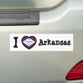 Autocollant De Voiture Drapeau de l'Arkansas (En voiture)