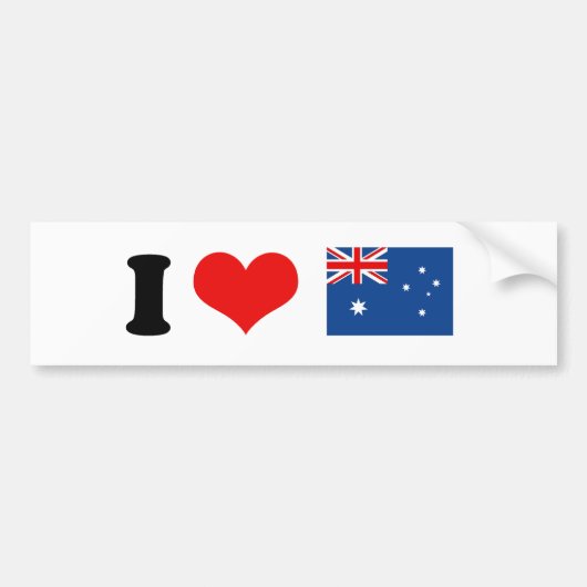 Autocollant De Voiture Drapeau de l'Australie (Devant)