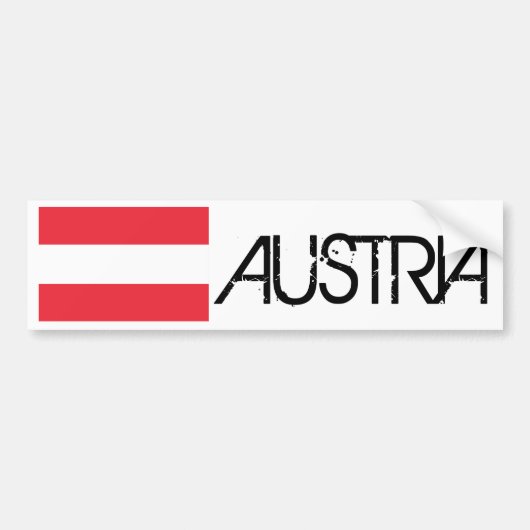 Autocollant De Voiture Drapeau de l'Autriche (Devant)
