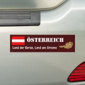 Autocollant De Voiture Drapeau de l'Autriche + Adhésif pour pare-chocs de (En voiture)