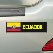 Autocollant De Voiture Drapeau de l'Equateur (En voiture)