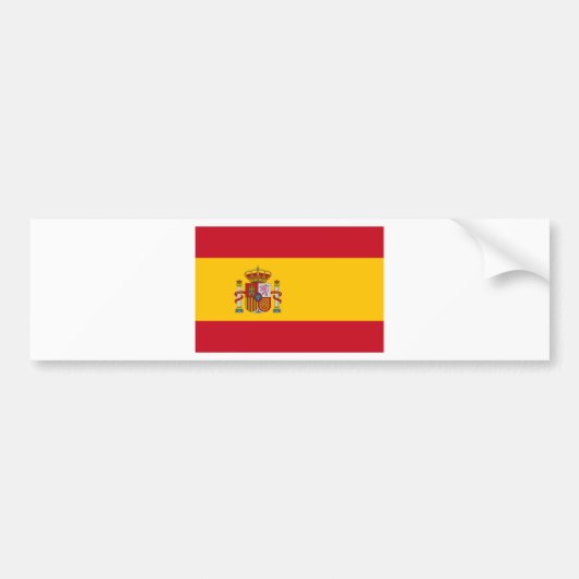 Autocollant De Voiture Drapeau de l'Espagne (Devant)