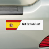 Autocollant De Voiture Drapeau de l'Espagne (En voiture)