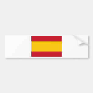Autocollant De Voiture Drapeau de l'Espagne, Bandera de España, Bandera E