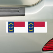 Autocollant De Voiture Drapeau de l'État de Caroline du Nord (En voiture)