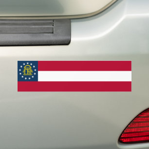 Autocollant De Voiture Drapeau de l'État de Géorgie